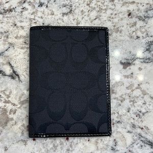 Coach Signature Passport Wallet EUC